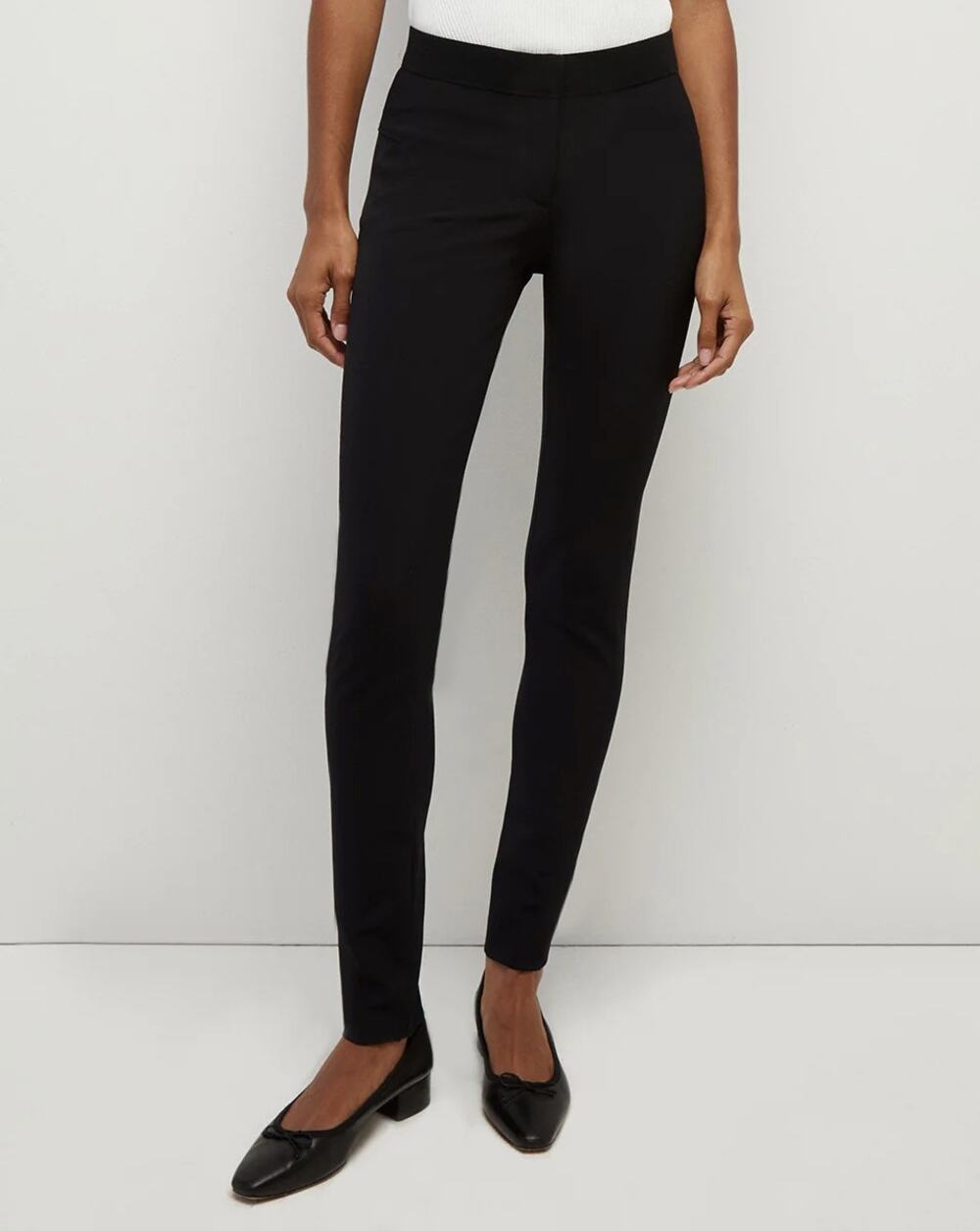 Veronica Beard Scuba Legging Pant Black Size 4 Business Dressy Slim Fit